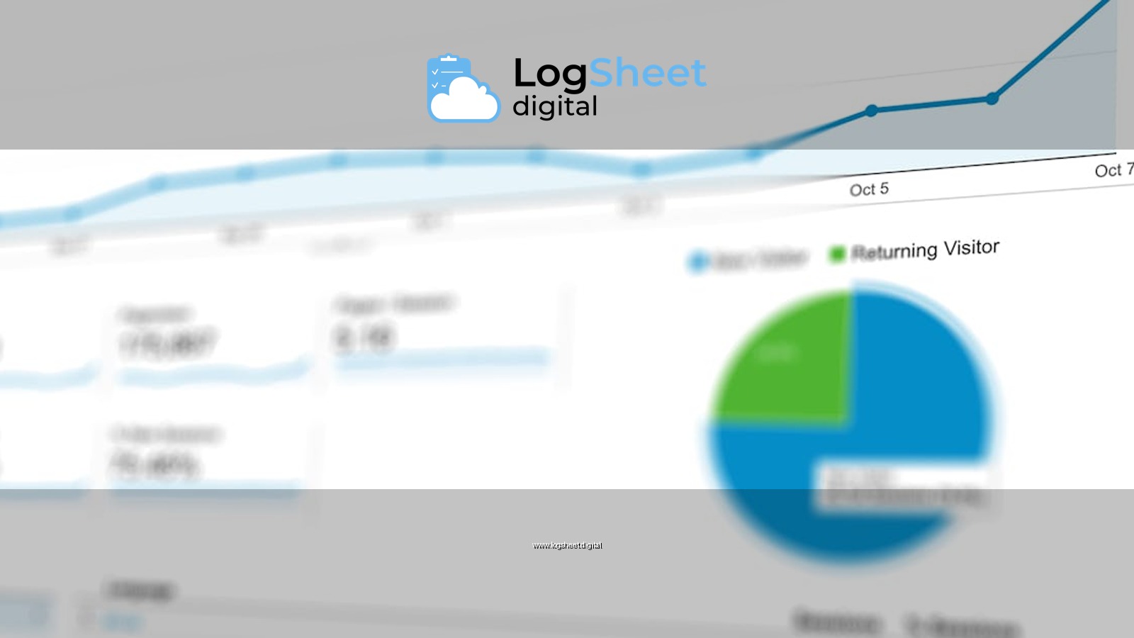Abstract visualization of data analytics with graphs and charts showing dynamic growth.