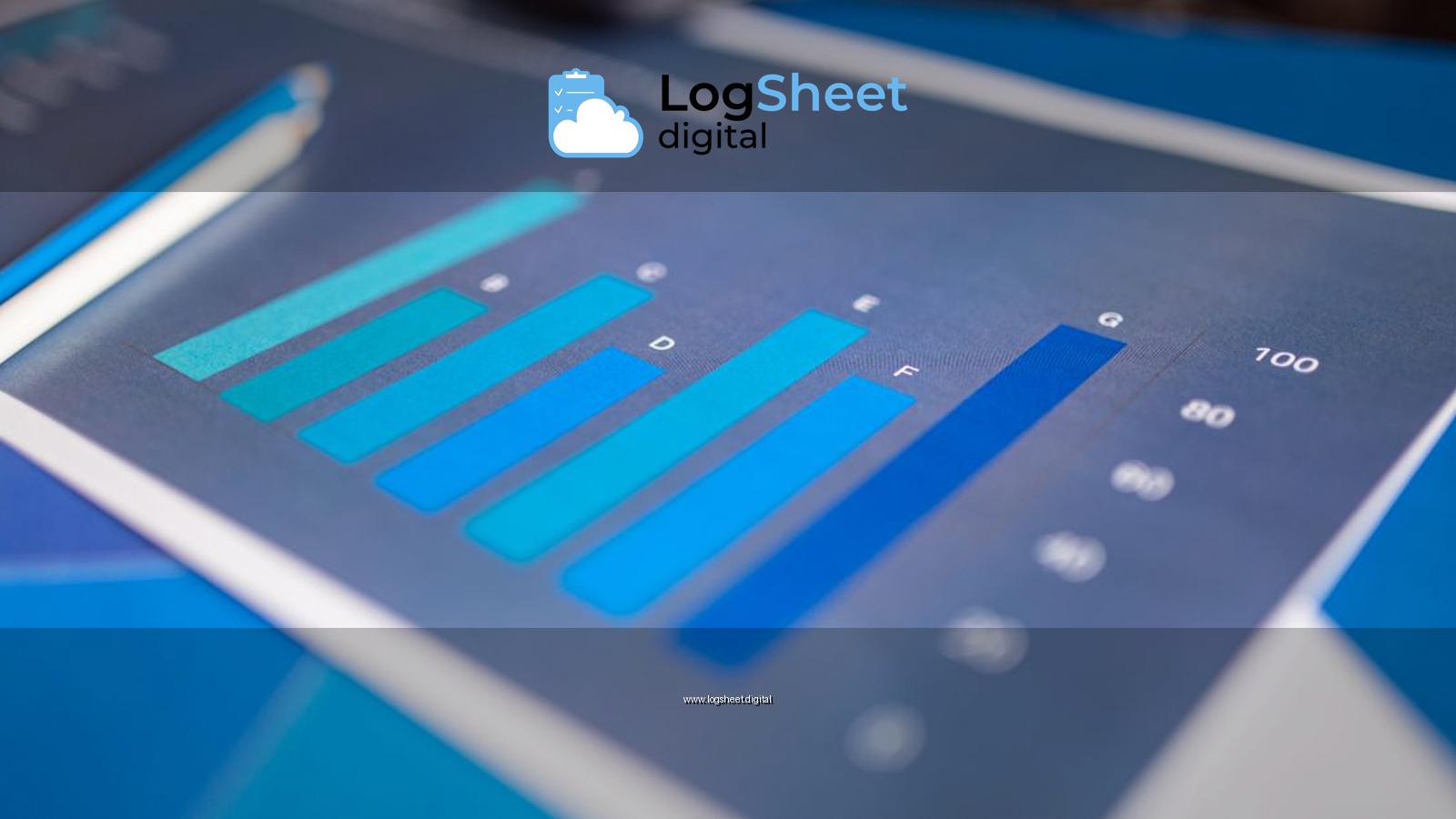 Detailed close-up of a blue bar graph showing data analysis on printed paper.