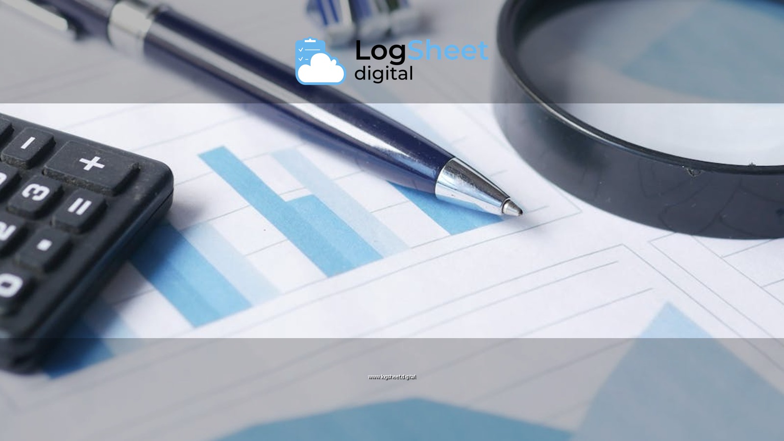 Close-up of calculator, pen, and magnifying glass on financial documents.