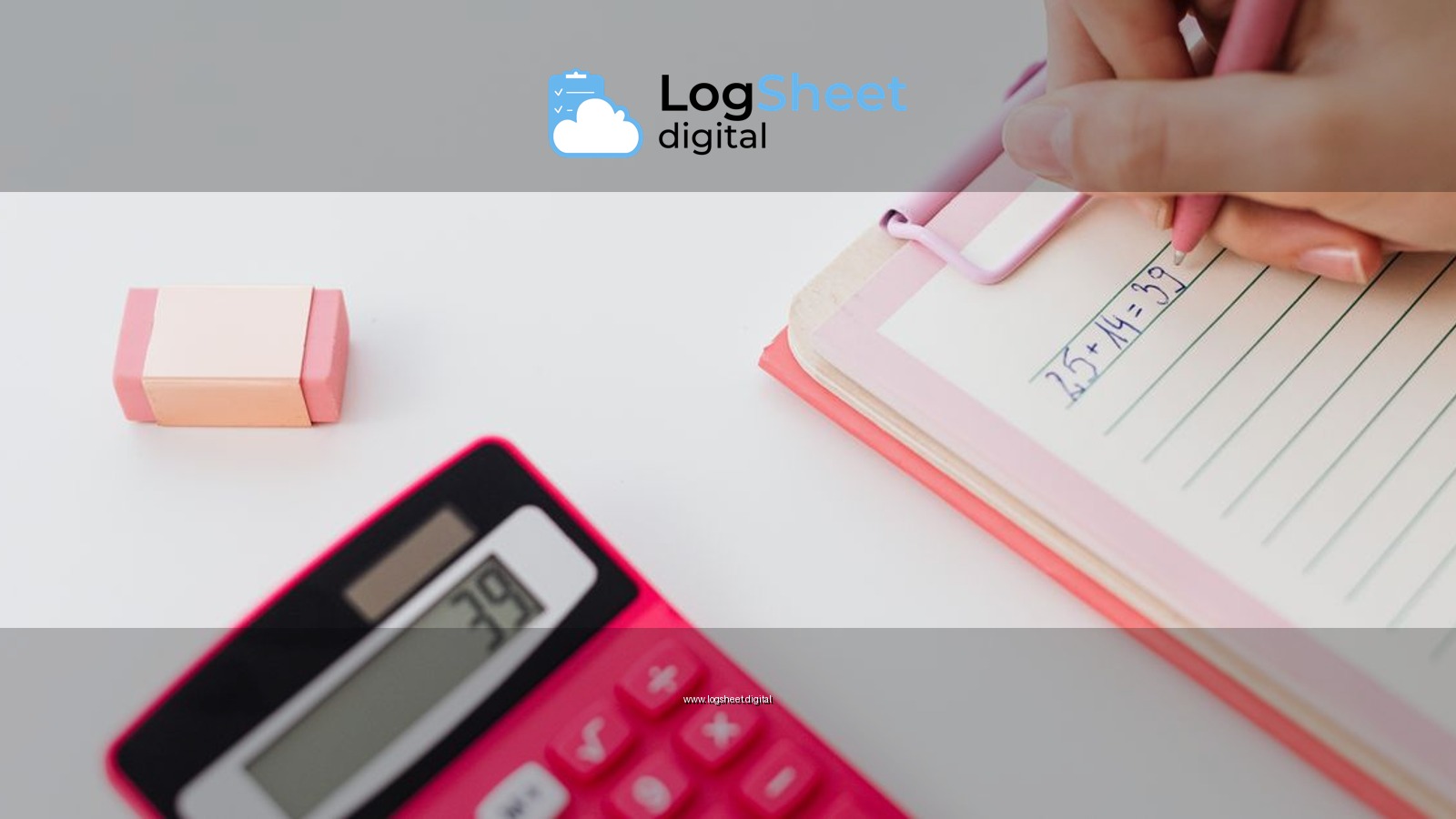 Close-up of hands using a calculator and writing equations on a notebook, perfect for math concepts.