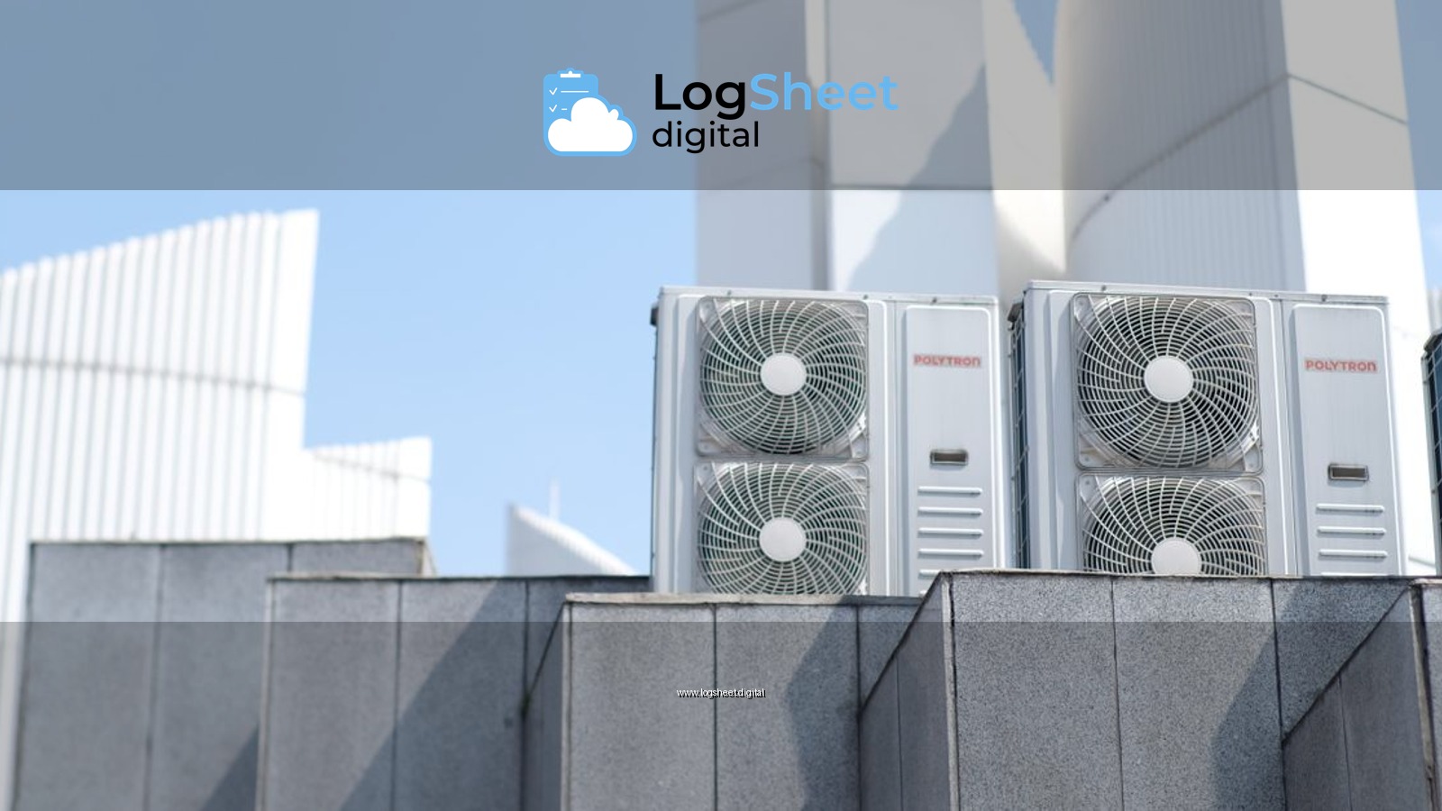 Air conditioner units on a city rooftop in Bandung, Indonesia, showcasing modern urban architecture.